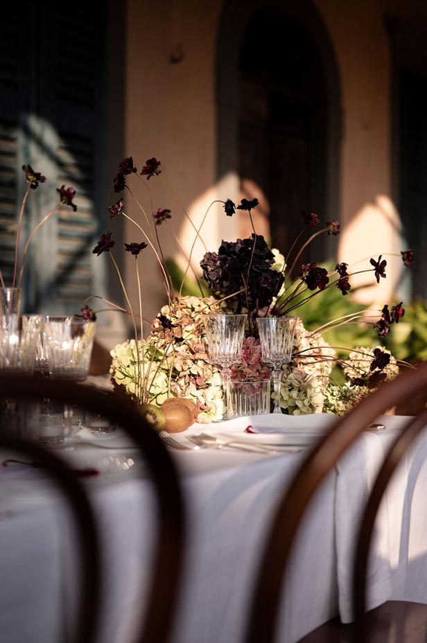 Tavola decorata matrimonio